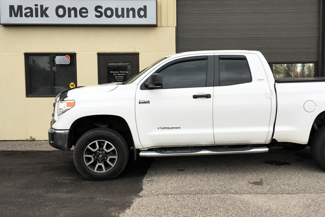 Toyota 2018 Tundra with professional window tint in North Bay